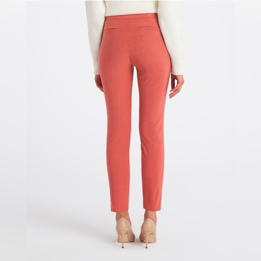 Violets & Roses Mid Rise Slim Ankle Pants Size 6 EUC Coral Pink - Picture 2 of 5